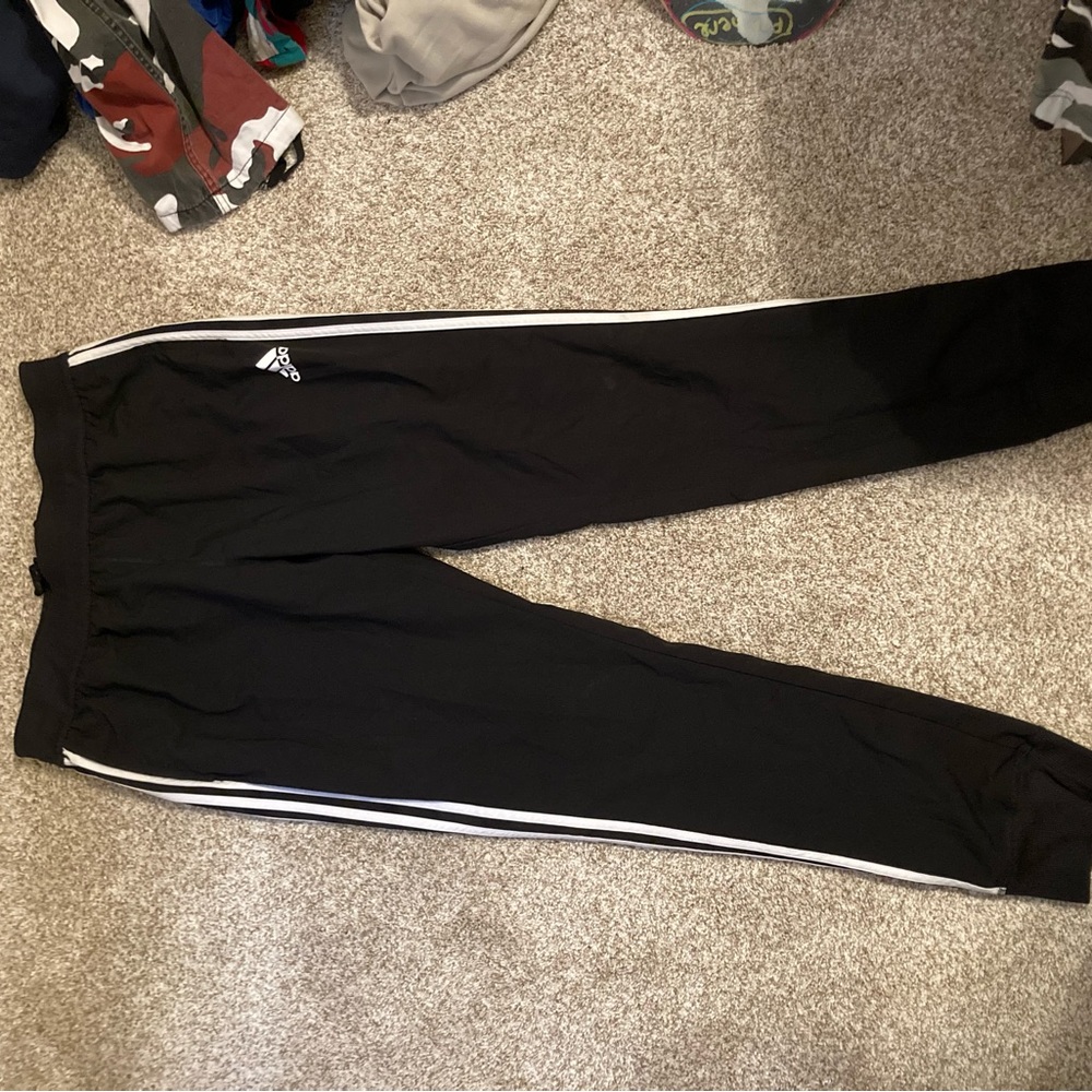 Black adidas joggers